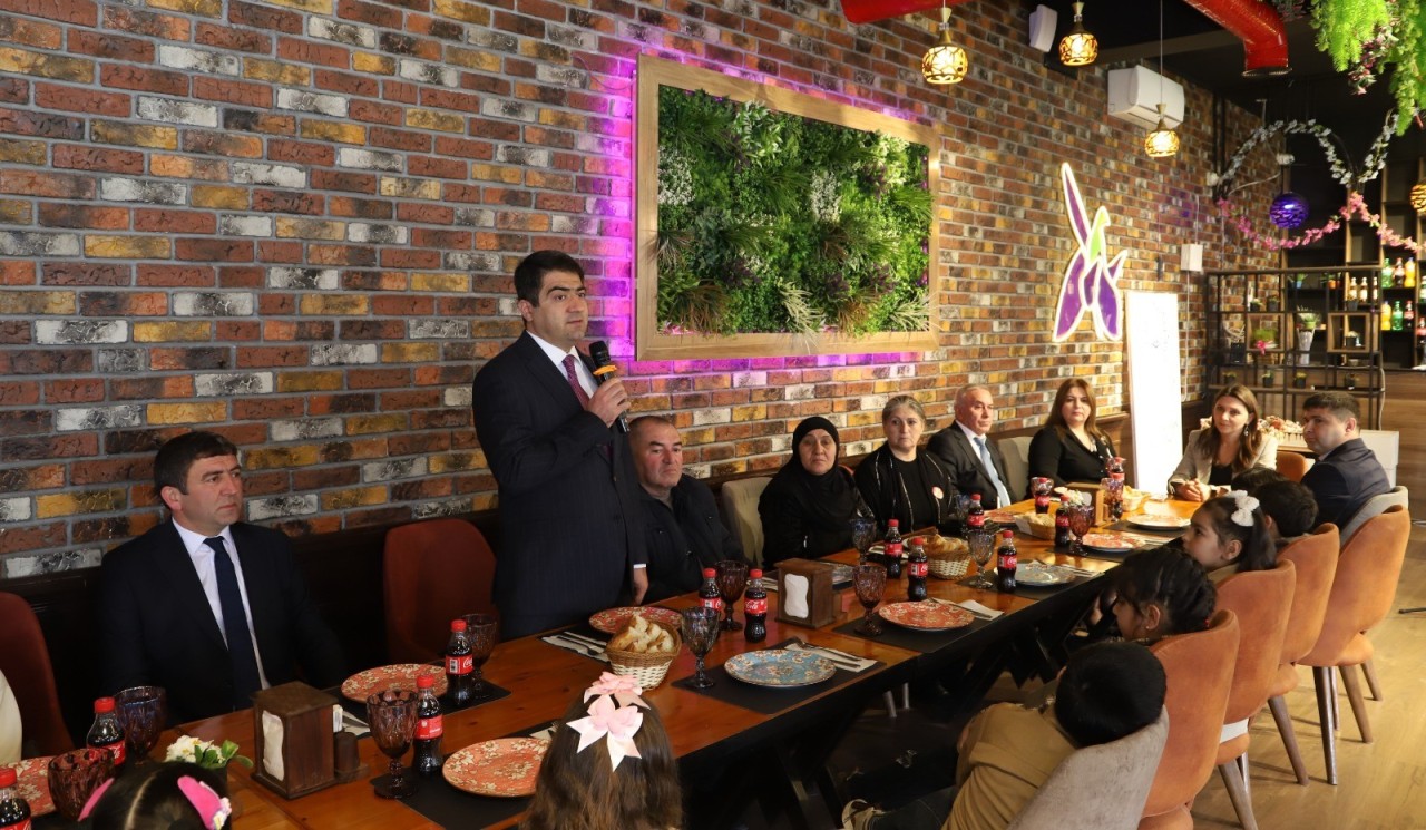 Ağstafada bayram ərəfəsində şəhid övladları ilə görüş keçirilib - FOTOLAR